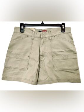 Arizona Jean Co Vintage 90’s Womens Size 7 Khaki Cargo Pocket Cotton Y2K Shorts